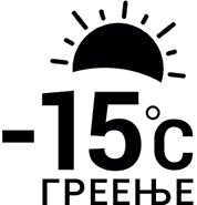 Ефективно греење на -15 степени надворешна температура
